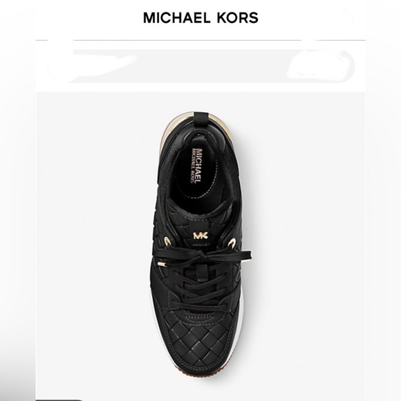 Georgie Woven Leather Trainer - Picture 6 of 9